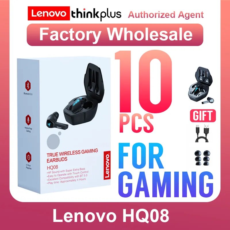 Lenovo GM2 Pro: Auriculares Inalámbricos Bluetooth para Gaming, Baja L –  Electrotechs