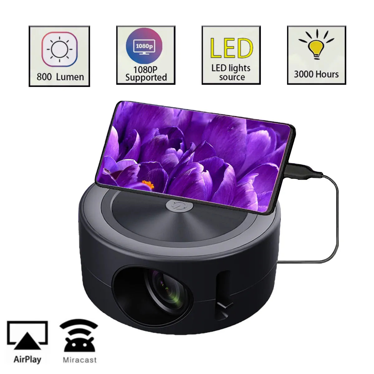 Magcubic-proyector portátil para cine en casa, dispositivo con