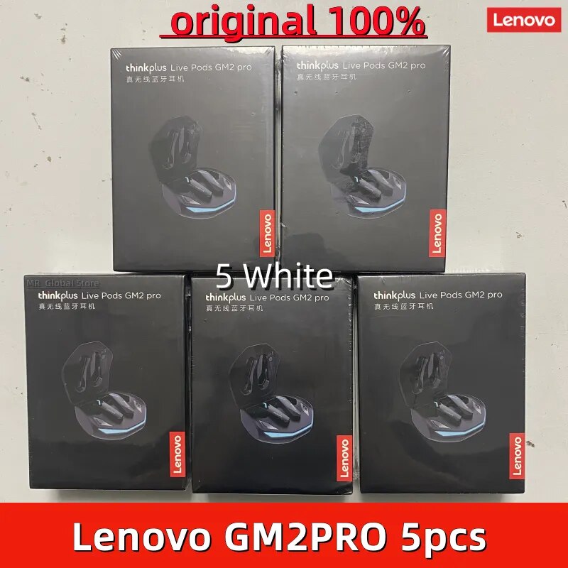 Auriculares Lenovo GM2 Pro Originales: Sonido Inalámbrico Potente.